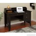 OneSpace Executive Desk with Hutch USB and Charger Hub Wood Grain Espresso - B01IVQHF9I
