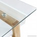 Poly and Bark Segovia Desk in Natural Glass Top - B079PGK727