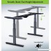 Rise Up electric adjustable height & width standing desk frame. Ergonomic Sit to stand office desk with 2 Motors. Programmable Memory Height Settings - B072XDL1M7