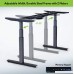 Rise Up electric adjustable height & width standing desk frame. Ergonomic Sit to stand office desk with 2 Motors. Programmable Memory Height Settings - B072XDL1M7