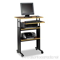 Safco Products 1929CY Muv 35-49" H Stand-Up Desk Adjustable Height Computer Workstation with Keyboard Shelf  Cherry - B001MS70Z2