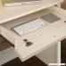 Sauder Harbor View Computer Desk Antiqued White Finish - B001DNZ0H6