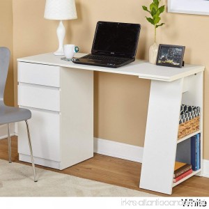 Simple Living Como Modern Writing Desk White - B01CGM2LUG