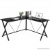 SONGMICS L Shaped Computer Desk Office Corner Desk Enough Space for 4 or more Computers and Sturdy Metal Frame Easy Assembly Tools and Instructions Included Black ULWD70BK - B07926JJ17