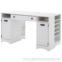 South Shore Artwork Craft Table with Storage - Large Work Surface - Multiple Storage Spaces - Pure White by - B00TIJL9FE