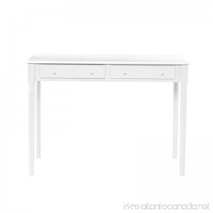 Southern Enterprises 2 Drawer Writing Desk 42 Wide Crisp White Finish - B00275EWNM