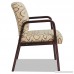Alera ALERL4351M Reception Lounge Series Guest Chair Mahogany/Tan Fabric - B00O46Q6VS