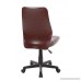 Anji Mid Back Armless Leather Computer Office Desk Chair - B01MCWYEUX