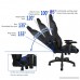 E-WIN Gaming Chair with Adjustable Armrest and Backrest High-back Ergonomic Computer Chair Leather Swivel Executive Office Chair Black - B07C1LFRPR