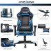 GTRACING Ergonomic Office Chair Racing Chair Backrest and Seat Height Adjustment Computer Chair With Pillows Recliner Swivel Rocker Tilt E-sports Chair (102-Blue) - B0776V16Q7