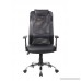 LCH High Back Mesh Office Chair - Ergonomic Computer Desk Task Executive Chair with Padded Leather Headrest and Seat Adjustable Armrests Black (Black) - B06XKZ83SW