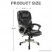 Mecor Ergonomic High Back Leather Office Chair Big and Tall Executive Swivel Chair with Arms Black Home - B079R4GX67