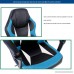 Merax Racing Gaming Style Task Chair for Home and Office PU Leather and Mesh (Blue) - B074H6ZT7H