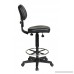 Office Star Sculptured Vinyl Seat and Back Pneumatic Drafting Chair with Adjustable Chrome Foot ring Black - B0039MIMRE