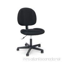 OFM Essentials Swivel Upholstered Armless Task Chair - Ergonomic Computer/Office Chair  Black (ESS-3060) - B01B4AOSRU