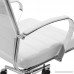Poly and Bark Tremaine High Back Management Chair in Vegan Leather White - B077F7X987