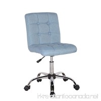 Porthos Home Button-Tufted Alice Office Chair  Blue - B073WGJXC7