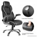 SONGMICS Ergonomic Gaming office Chair High-back Racing Chair Height Adjustable with Adjustable Headrest and Seat High Backrest Thickened Padding Rocking Function Black UOBG65BK - B07CKM7BNY