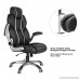 SONGMICS Ergonomic Gaming office Chair High-back Racing Chair Height Adjustable with Adjustable Headrest and Seat High Backrest Thickened Padding Rocking Function Black UOBG65BK - B07CKM7BNY
