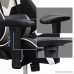 SONGMICS Gaming Chair Swivel Office Chair with High Back Molding Foam Padded Cushion Adjustable Headrest and Lumbar Support/ for Home or Office Desk Black and White URCG27BW - B078GDFHBB