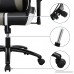 SONGMICS Gaming Chair Swivel Office Chair with High Back Molding Foam Padded Cushion Adjustable Headrest and Lumbar Support/ for Home or Office Desk Black and White URCG27BW - B078GDFHBB
