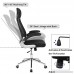 SONGMICS Mesh Office Chair with Backrest Headrest Flip up Armrests PU casters in silence Swivel Desk Chair for Home Office Black UOBN86B - B073ZB85DN
