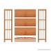 100% Natural Bamboo Bookshelf Multi-Layer Landing Storage Rack Simple Removable Student Bookcase (3-Tier) - B06ZZCN7VD