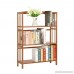 100% Natural Bamboo Bookshelf Multi-Layer Landing Storage Rack Simple Removable Student Bookcase (3-Tier) - B06ZZCN7VD