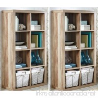 Better Homes and Gardens Furniture 8-Cube Room Organizer Beige Set of 2 + Cleaning Cloth - B07DGH169B