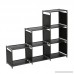 Blissun 3 Tier Bookcase Cube Shelving 6-cube Storage Cabinet Cube Closet Organizer Shelf Black BLIS-A01 - B071VRB4R1