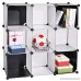 C&AHOME DIY 9 Cube Bookcase Media Storage Organizer Shelf Toy Rack Closet (White Cross) - B01AYVFBJY