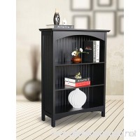 eHemco 3 Tier Bookcase in Black - B00VGHVH4Y