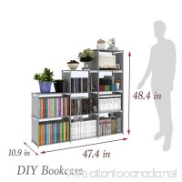 Flyerstoy 9-Cubes Bookcase DIY Adjustable Cabinet Bookshelf Kids Office Bookshelf Closet Shelf Home Furniture Storage - B079ZQM1WQ