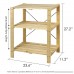 Furinno FNCJ-33013 Pine Solid Wood 3-Tier Shelf - B0083JHWSI