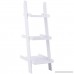 Giantex 3-Tier Leaning Wall Bookshelf Ladder Storage Display Bookcase Ladder Shelf Multipurpose Plant Flower Stand Shelf (White) - B079BL8B6Z