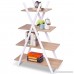 Giantex 4 Tier Bookshelf Shelves Ladder Home Office X-Shape Storage Bookcase Display - B075NCV58B