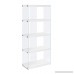 Monarch Specialties I 3289 Bookcase Tempered Glass Glossy White 60 H - B00QUE7LDE