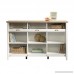 Sauder 417653 Bookcase Storage Cabinet Adept Soft White Credenza one Size Craftsman Oak-White - B00STUILFO