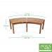 Achla Designs Curved Backless Bench - B00KHJUZAO