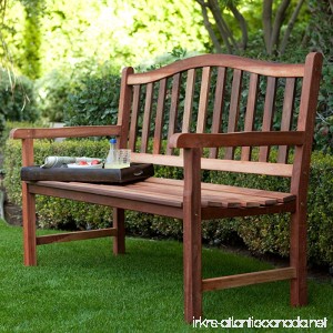 Belham Living Richmond Curved-Back 4-ft. Outdoor Wood Bench - B00N2OZZSI