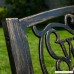 Belleze 50 Blossoming Garden Decorative Patio Park Bench Bronze - B01CDNE35O