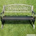 Belleze 50 Welcome Vines Decorative Patio Garden Outdoor Park Bench Seat Backyard Bronze - B06ZYWSGKB