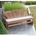 CEDAR PORCH GLIDER BENCH Outdoor Patio Gliding Bench 2 Person Wooden Loveseat Benches Amish Made Furniture Weather Resistant Western Red Cedar Wood 5 Styles (6ft Fanback Oak Stain) - B07CQ5LQ2T