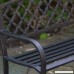 Coral Coast Crossweave Curved Back 4-ft. Metal Garden Bench - B00O06DL2O
