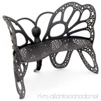 Flower House FHBFB06 Butterfly Bench  Black - B001R60ZH4