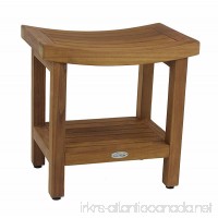 (FULLY ASSEMBLED) Patented Sumba 18 Teak Shower Bench with Shelf - B01MYZRCLQ