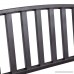 Giantex 50 Patio Garden Bench Loveseats Park Yard Furniture Decor Cast Iron Frame Black (Black Style 2) - B06Y64H439