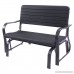 Giantex Swing Glider Chair Patio Steel Porch Chair Loveseat Bench for 2 Person Rocking Glider Bench Seating - B01H3D3IV4
