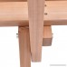Giantex Wooden Garden Bench Chair Wood Frame Outdoor Yard Deck Furniture 5 Ft 3 Seats (Nature) - B072BGWDFL