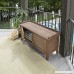 Home Styles 5134-26 Montego Bay Outdoor Solid Wood Storage Bench Barnside Brown - B07DB617FD